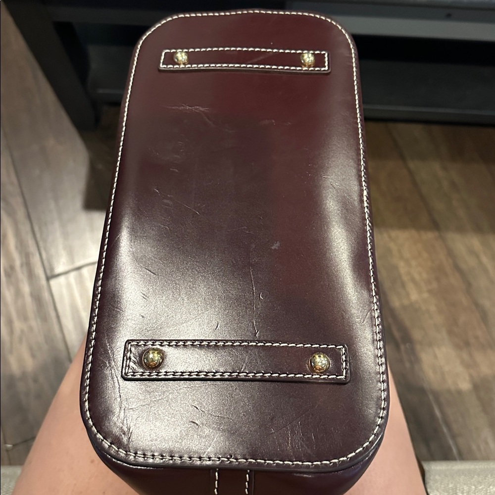 Dooney & Bourke Dark Brown Satchel - Picture 4 of 5
